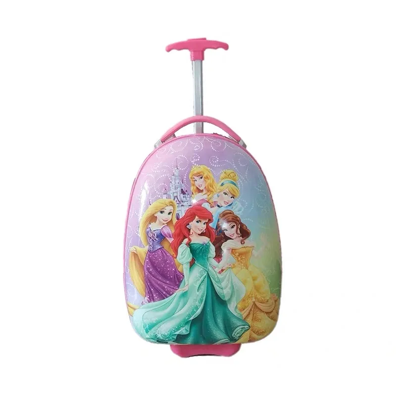 16/18 Inch Kids Cartoon Rolling Luggage Children Travel Suitcase on Wheel Trolley Luggage Carry-ons Hardside Bag for Kid Gift