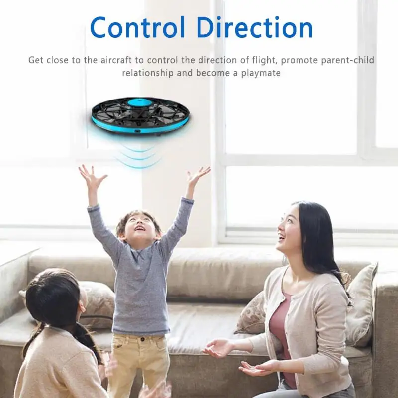 Mini Drone UFO Hand Operated Helicopter Gesture sensing Drone Infrared Induction Aircraft Flying Ball Toys Kids Christmas gifts