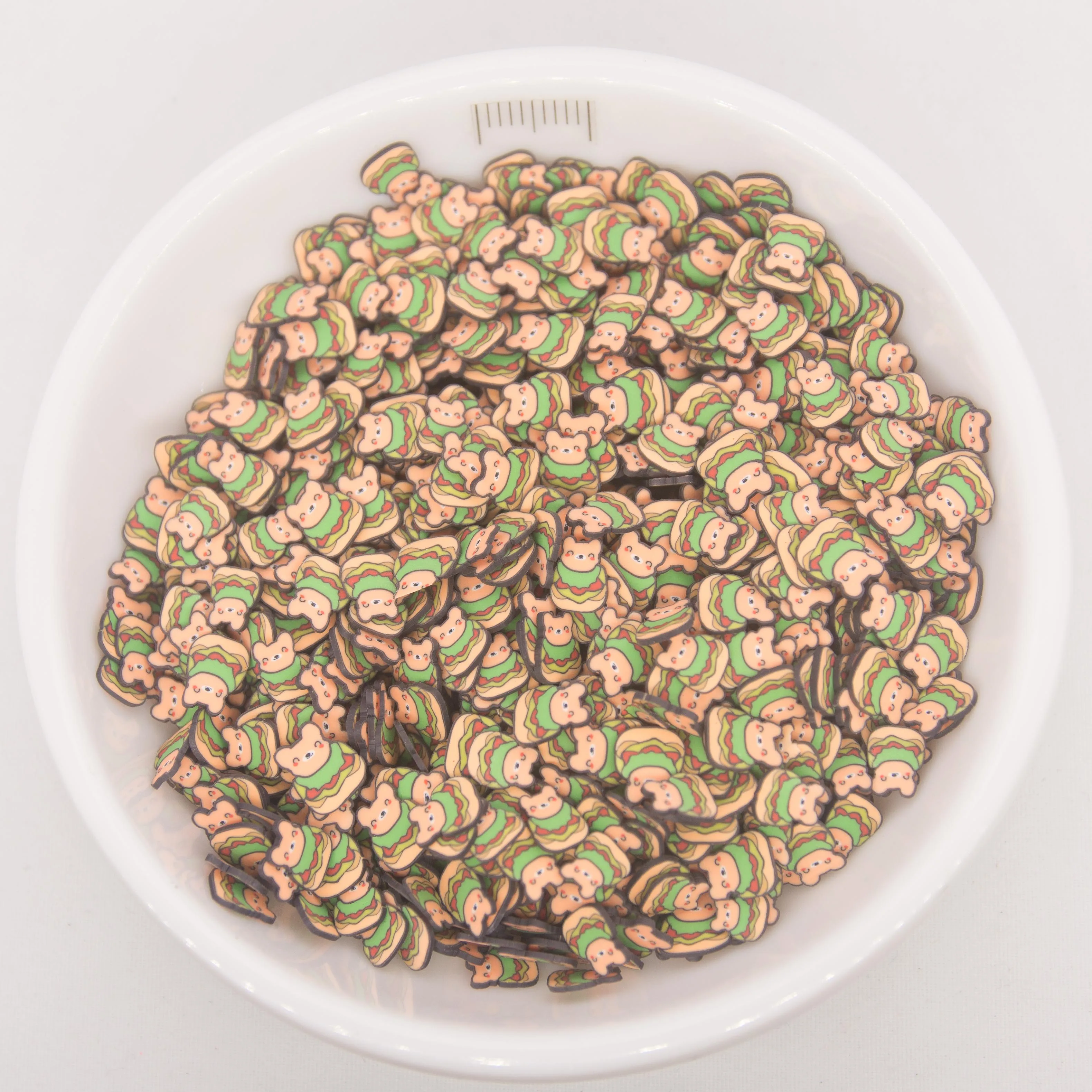 

65g Nice Cute Bear shape Slices Clay polymers Sprinkles for Phone Decoration,Shaker Cards DIY Nail Art