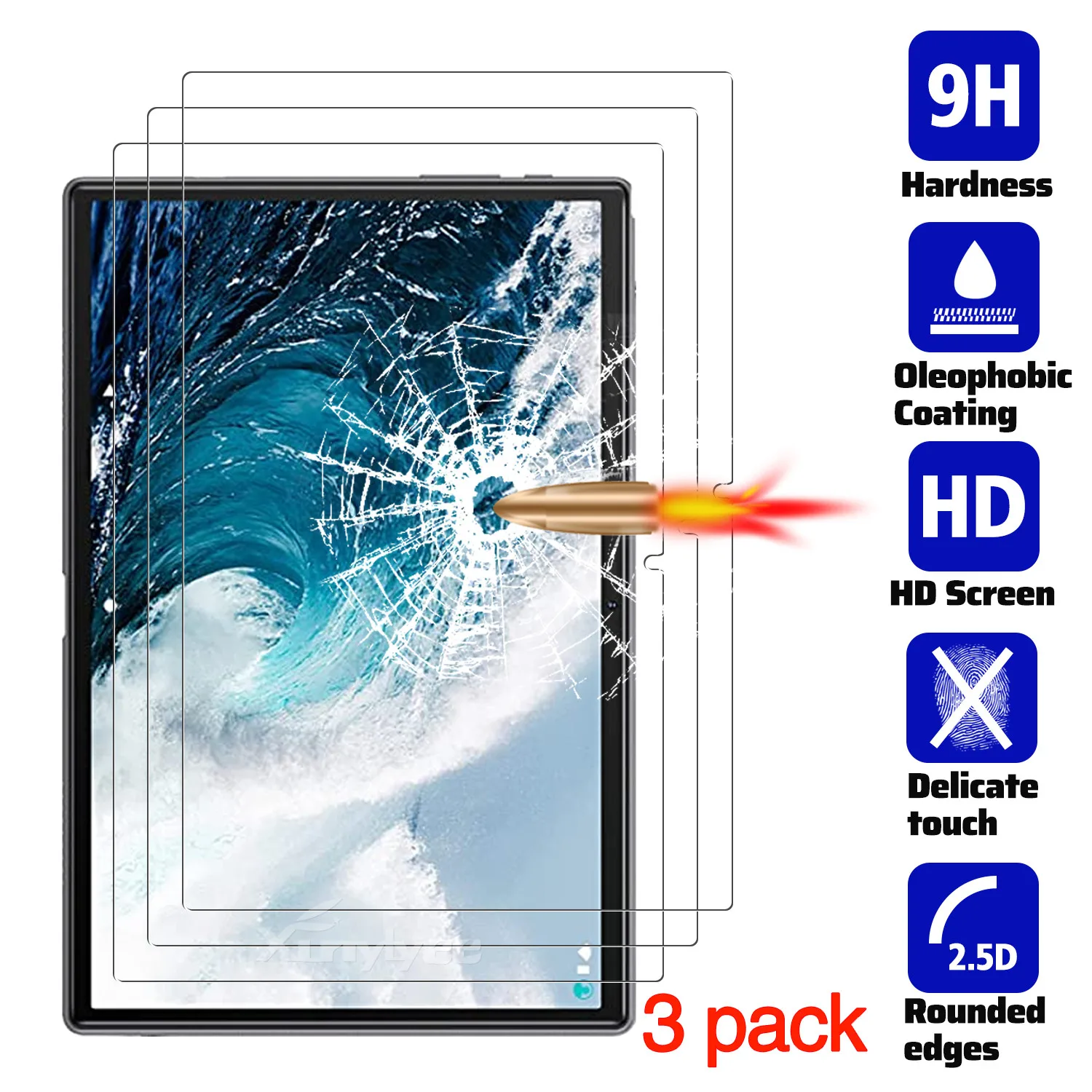 

for YESTEL T5 Screen Protector, Tablet Protective Film Anti-Scratch Tempered Glass for YESTEL T5
