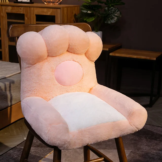 45CM Kawaii Creative Cartoon Cat Paw Crown Plush Toy Pillow Soft Sofa Cushion Baby Cute Toy Girlfriend Birthday Gifts