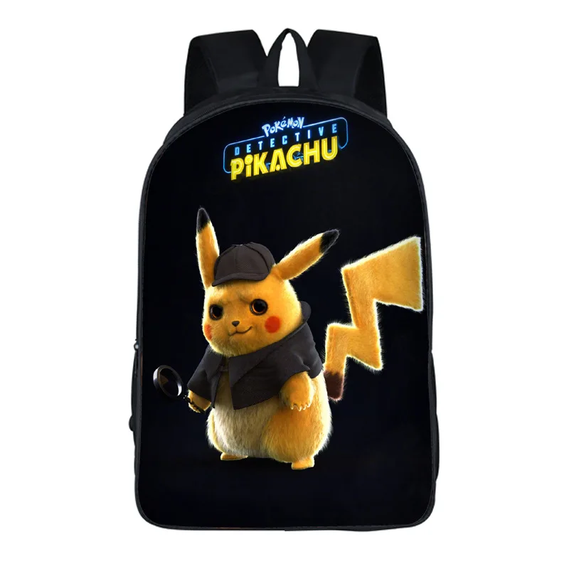 photo colour Аниме Рюкзак Pokemon Мальчики Девочки Школьные сумки Дети Рюкзак Пикачу для подростков дети подарок рюкзаки школьные сумки Mochila - Цвет: photo colour