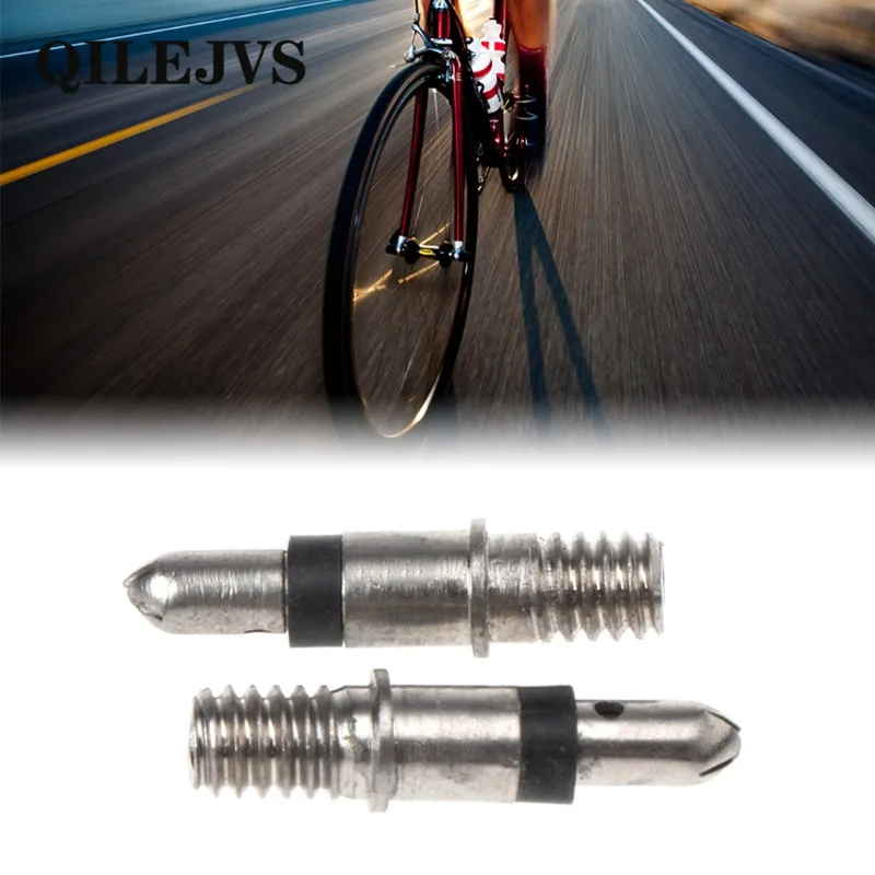 QILEJVS 2 pcs Bicycle Valve Presta Core Removable German Without Tubes Tubeless Copper Bicycle Valve