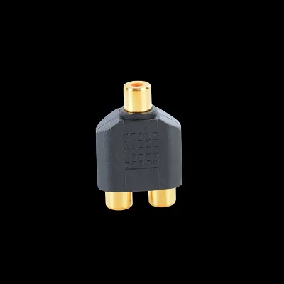 RCA Splitter female Connectors to 2RCA Female Stereo Plug Adapter Audio Cable Cord | Электроника
