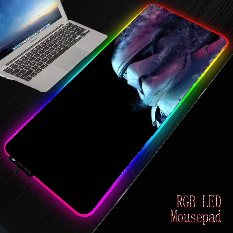 XGZ Звездные войны светодиодный игровой RGB геймер большой коврик для мыши