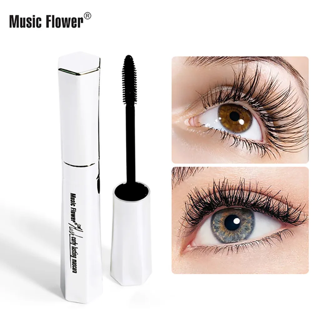Flash вьющиеся прочного тушь для ресниц MusicFlower 4D длинные щипцы завивки макияж