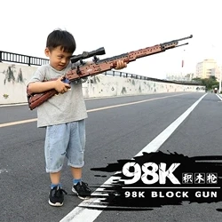 SWAT Военный Пистолет AK47 Desert Eagle WW2 98K MP5 M4A1 револьвер оружие техника строительные