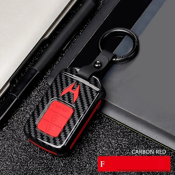 F Carbon Red Автомобильный Стайлинг ABS углеродного волокна Автомобильный Дистанционный корпус умного ключа Крышка для Honda Civic Accord подходит для CRV crosxrv Crosstour HRV Jazz - Название цвета: F Carbon Red
