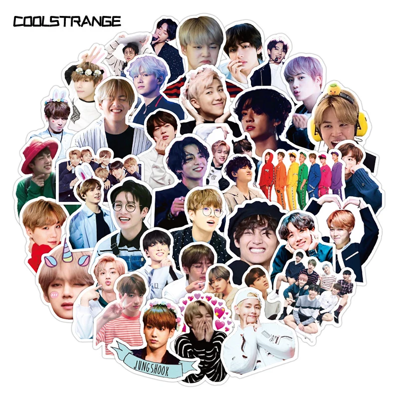10 30 50pcs pack anime kpop boys cartoon stickerstoy for children motorcycles skateboards phones diy hand diaries scrapbooks stickers aliexpress