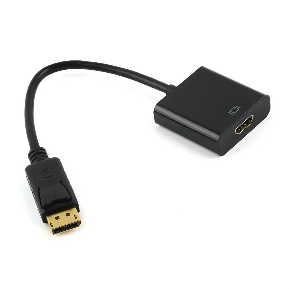 

1pcs High Quality Displayport DP to HDMI Adapter Cable DP Displayport Male To HDMI Female Converter Adapter Cable For PC Laptop