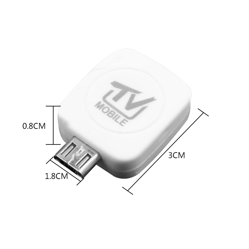 Мини микро-USB DVB-T цифровой мобильный ТВ-тюнер приемник для Android телефон/планшет белый