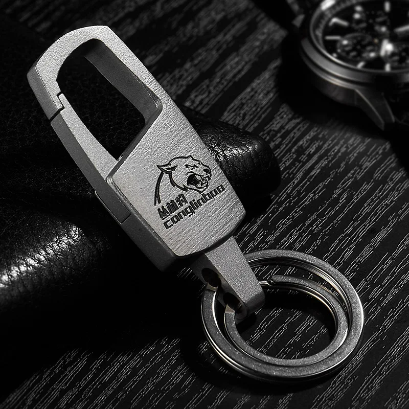 

JUNGLELEOPARD BV2 Keychain Stainless Steel Key Men Key Chain Metal Key Ring Manufacturers Direct Selling Keychain