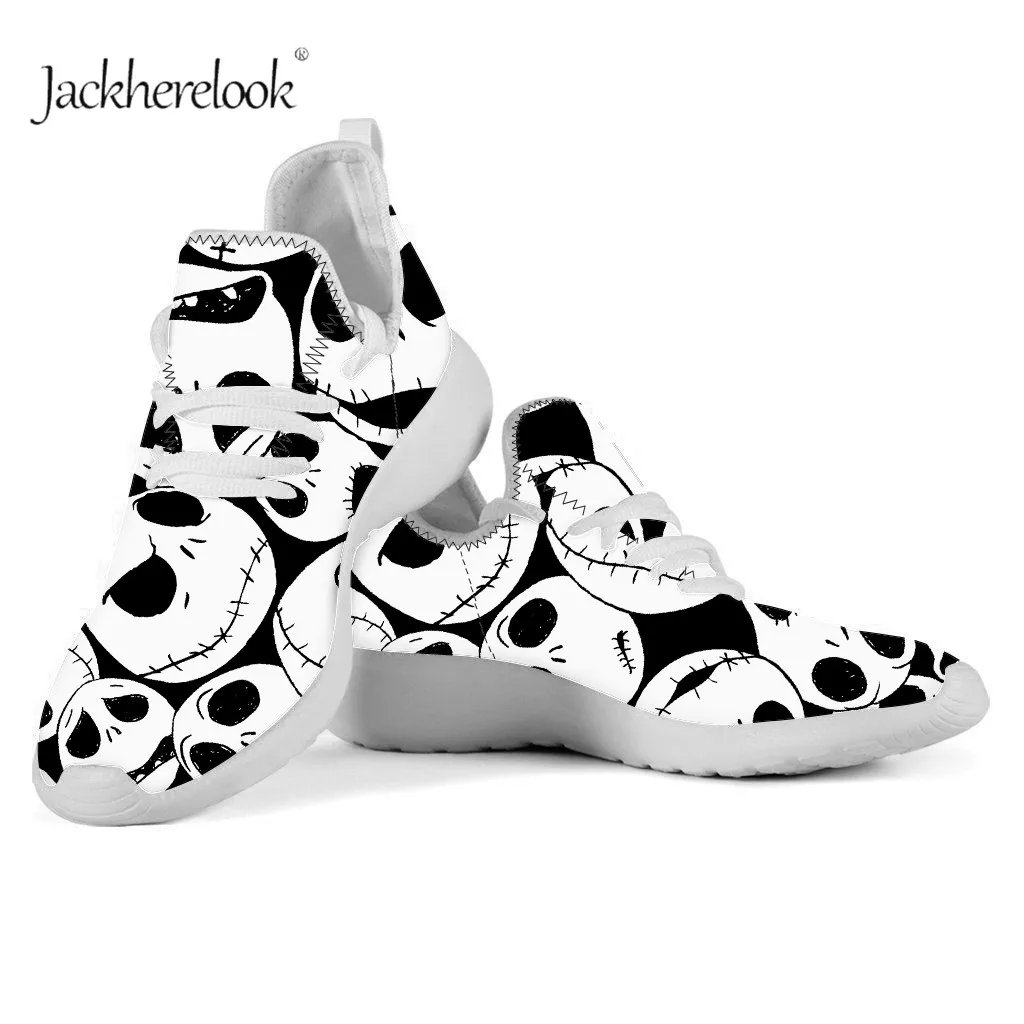 Jackherelook/модные женские теннисные туфли; обувь из сетчатого материала в рождественском стиле; дышащие мужские кроссовки на шнуровке; Zapatos