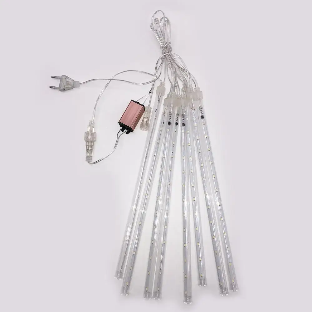 

8Pcs 30Cm Meteor Shower Rain Light Led String Light Outdoor Waterproof For Tree Christmas New Year Wedding Party Decoration