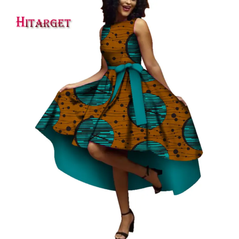 Hitarget африканские платья для женщин Дашики Анкара воск хлопок ткань батик сексуальное платье для женщин традиционная одежда WY4361 - Цвет: 13