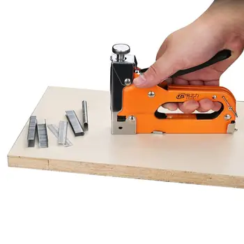 

3 in 1 Manual Carbon Steel with 600 Nails Woodworking Tacker Tools