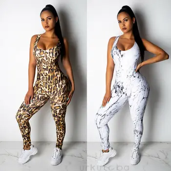 

New 2019 Womens Yoga Jumpsuit Fitness Legging Sports Workout Gym Athletic Palysuit Romper