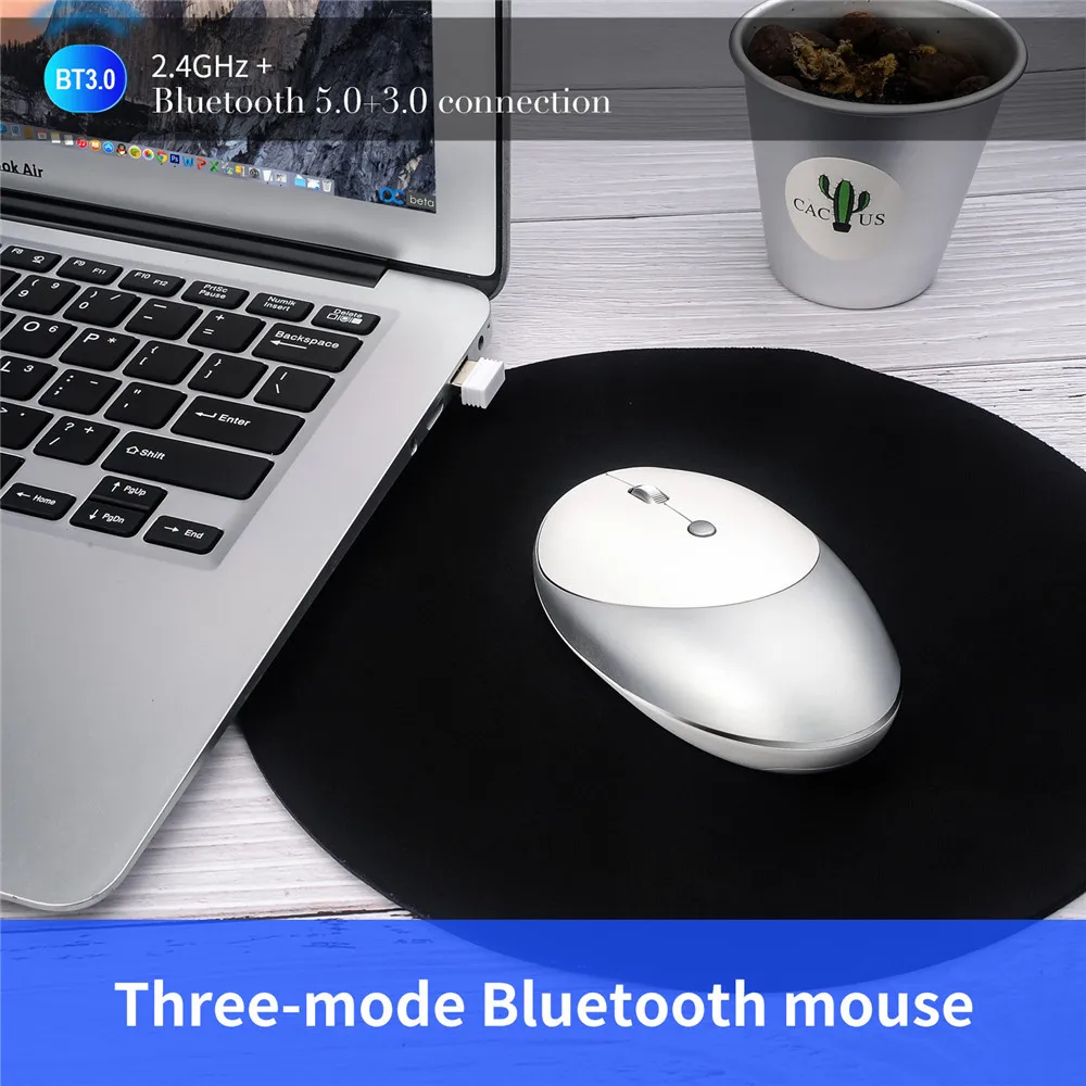 1600 dpi Bluetooth мышь беспроводная Бесшумная игровая мышь для Macbook Air Pro lenovo ультра тонкая перезаряжаемая компьютерная мышь для геймера