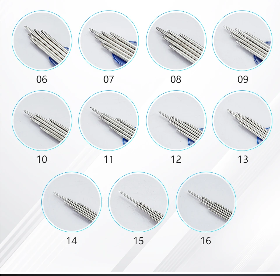 11 size 5pcs 25cm/35cm stainless steel Straight knitting needles crochet hooks knitting needles set Size 6-16