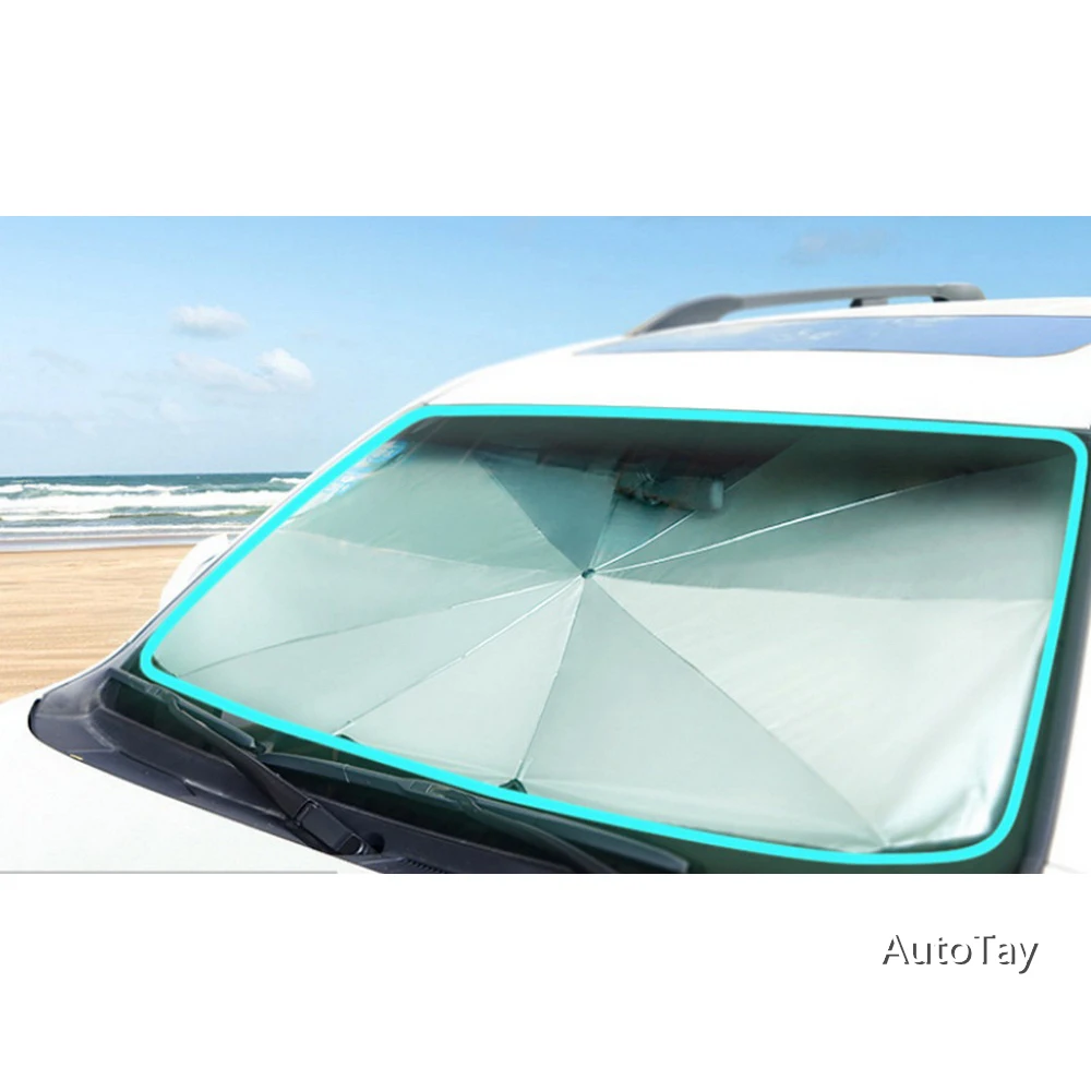 

Car Parasol Windshield Cover UV Protection Sun Shade Cars Front Window Prevent Falling Wear-resistant Rainproof Folding Umbrella