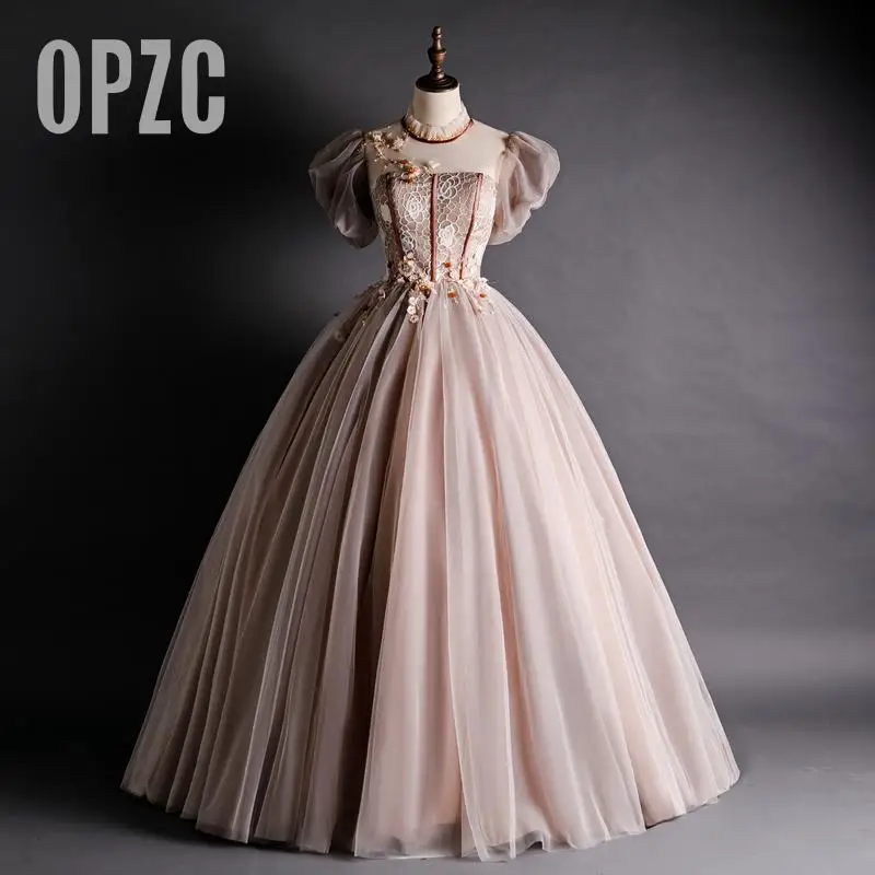 Элегантные винтажные Бальные платья 2020 Vestidos De 15 лет кружевные тюлевые с цветами 16