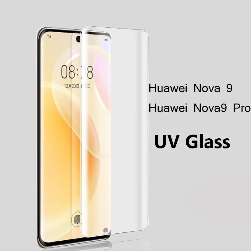 Защитное стекло для Huawei Nova 9 Pro 9Pro жидкое 3D закаленное HUAWEI Nova9 nova9pro защита экрана УФ