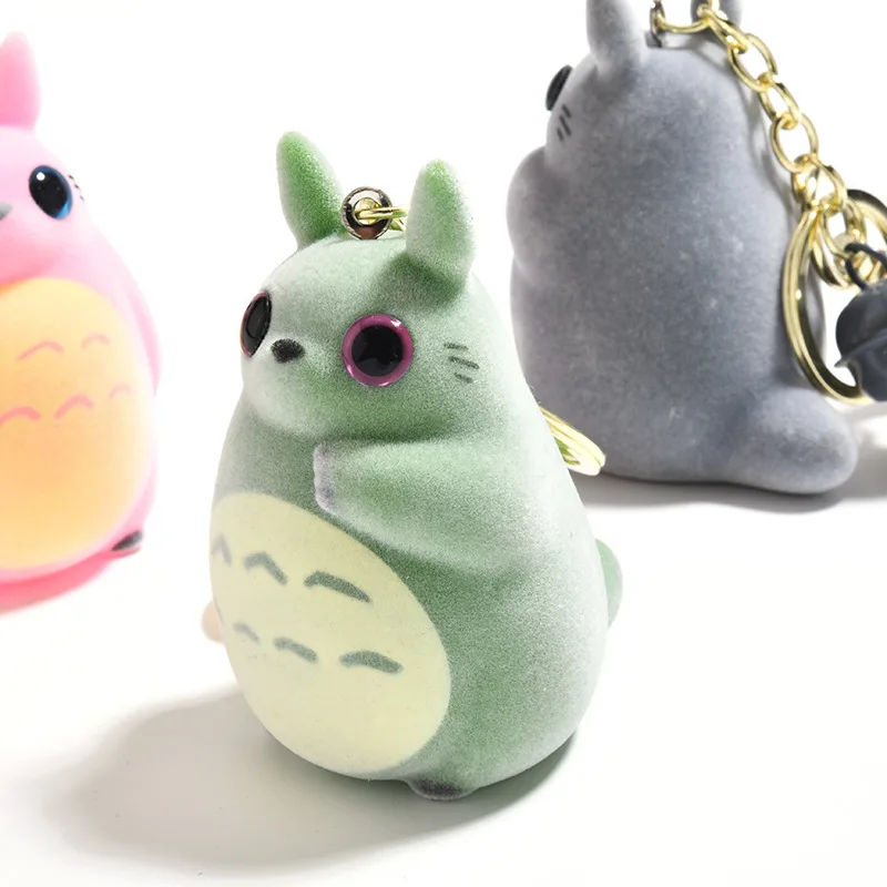 Korean Cute Chinchilla Keychain Flocking Cartoon Doll Color Bell Pendant Couple Car Backpack Jewelry Accessories Wholesale | Украшения и