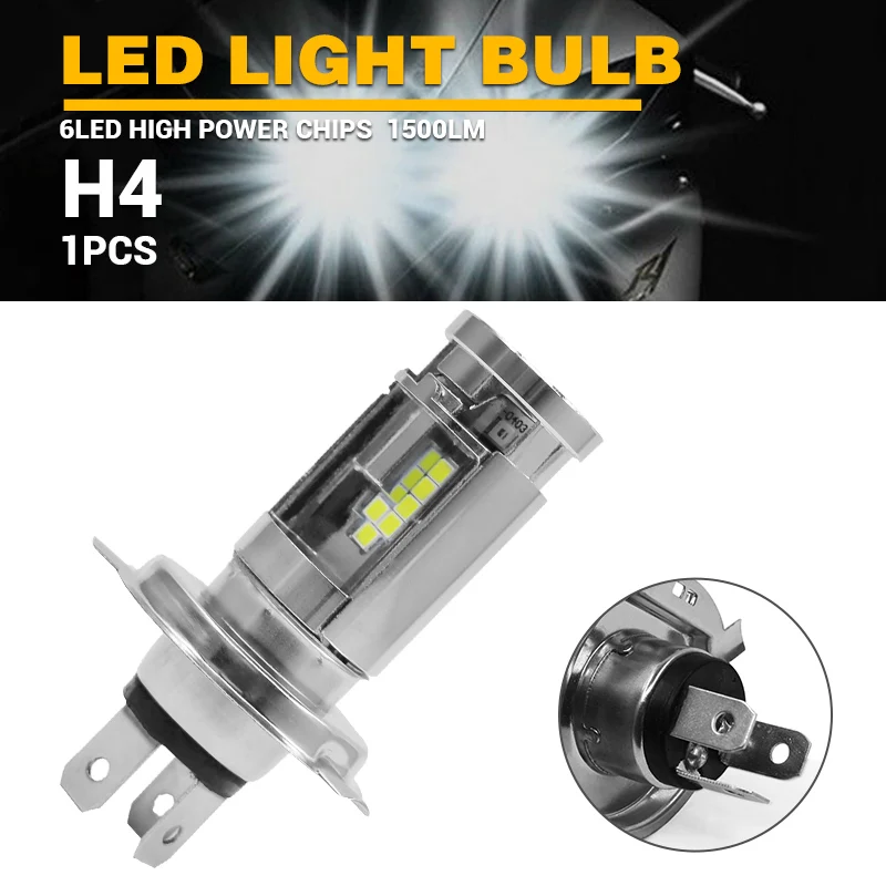 

Motorcycle LED Light Bulb Moto H4 1pc/2pcs 12V Moto or Cars Scooters Lighting Ampoule LED Moto Bombilla Moto
