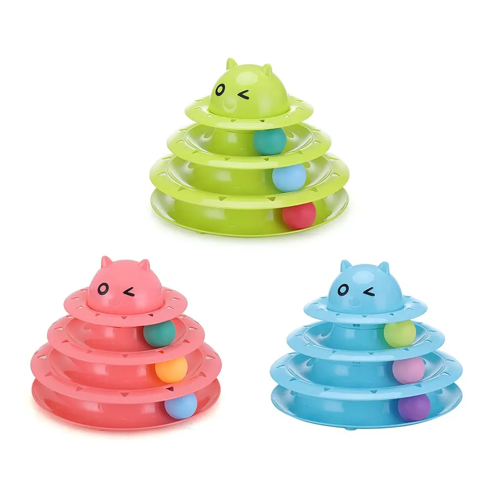 Игрушка для кошек, трехслойная игрушка для кошек, головоломка для кошек, игровая доска, мультяшная Милая кошачья интерактивная игрушка, игрушка для игры в мозги