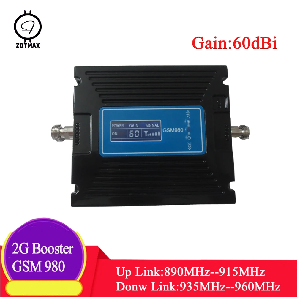 ZQTMAX GSM повторитель усилитель 60 усиления Регулируемый GSM 900 3g 2100 усилитель сигнала сотового телефона UMTS 2100 МГц Усилитель GSM 3g повторитель