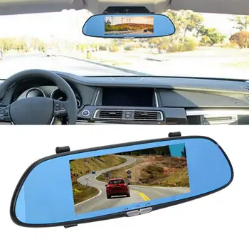 

car camera recorder 7in Rearview Mirror Driving Recorder 1080P DVR Night Vision Reversing Camera Video Recorder car accessories