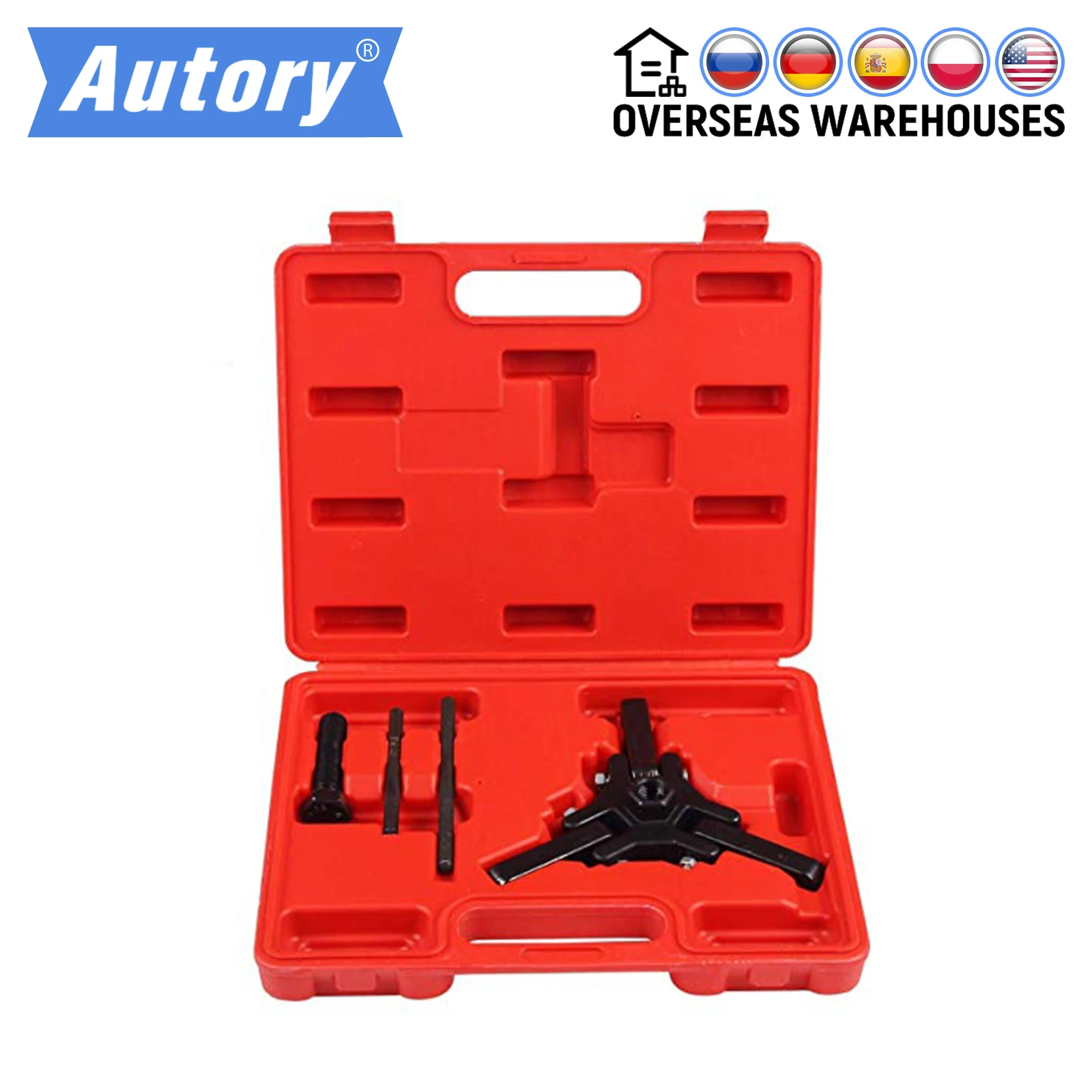 Professional Harmonic Balancer Tool Crankshaft Pulley Puller Kit Harmonic Balancer Puller for