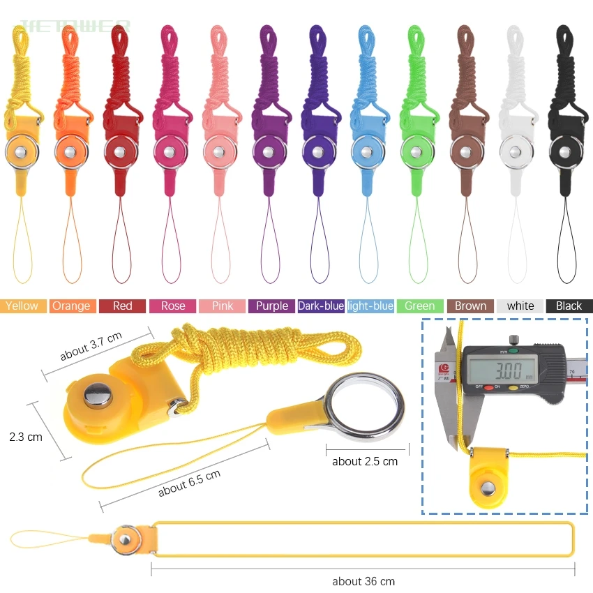

1000pcs/lot Neck Lanyard Removable Detachable Multifunction Strap ID Card Key Ring Holder DIY Mobile Phone Lanyard Strap