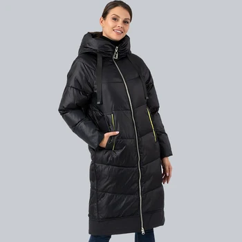 

CEPRASK 2020 New Winter Jacket Women High Quality Long Plus Size Insulated Puffy Coat collar Hooded Parka Loose Cut Outwear Warm