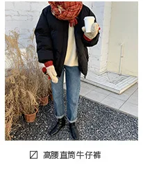 Плотная зимняя одежда, Женское пальто на молнии, новинка, Ropa De Invierno Para Mujer Abrigos Mujer Invierno, воротник-стойка, черный
