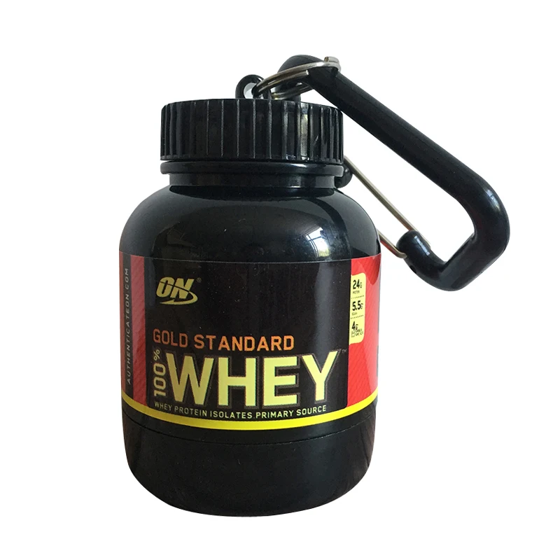 

UPORS Portable Protein Powder Funnel Food Grade Protein Milk Powder Container with Keychain BPA Free Multifunction Travel Bottle