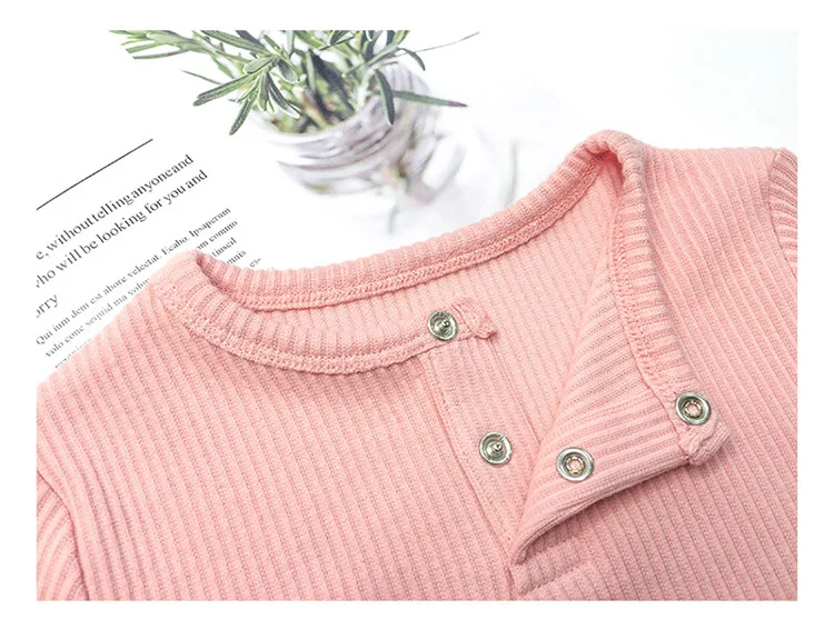 Baby Girl Clothes Set Pure Cotton Infant Boys Long Sleeve Set Sweaters+Pants 2pcs Warm Thread Pit Jerseys Kids Clothing Outfits