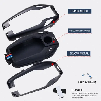 Custodia in lega per auto con Display a chiave per BMW serie 5 7 G11 G12 G30 G31 G32 i8 I12 I15 G01 X3 G02 X4 G05 X5 G07 X7 - Custodia in lega per auto con Display a chiave per BMW serie 5 7 G11