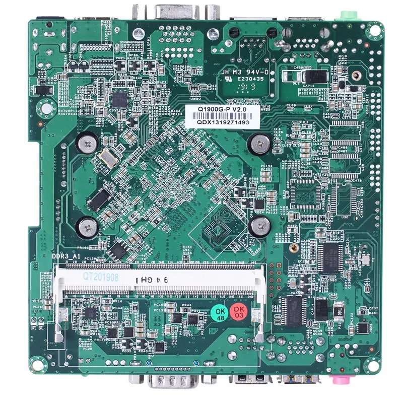 Bay Trail J1900 Mini Itx материнская плата Q1900G-P, четырехъядерный 2,42 ГГц, Dc 12V Nano Itx материнская плата