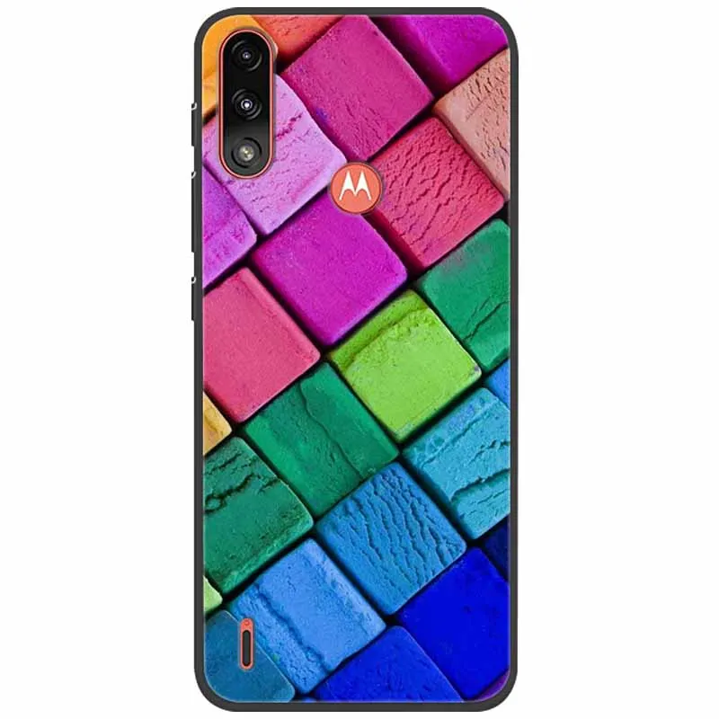 For Moto E7 Power Case Phone Cover Soft Silicone Back Cases for Motorola Moto E7i Power Case TPU Capa E7Power E 7 Power 6.5 Cute wallet cases Cases & Covers