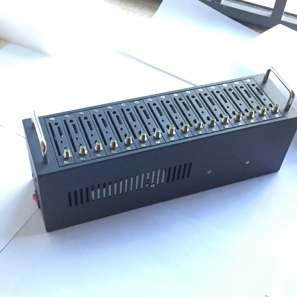 US $114.24 New design 16 port gsm modem bulk SMS modem pool M26 module for bulk sms modem 16 port
