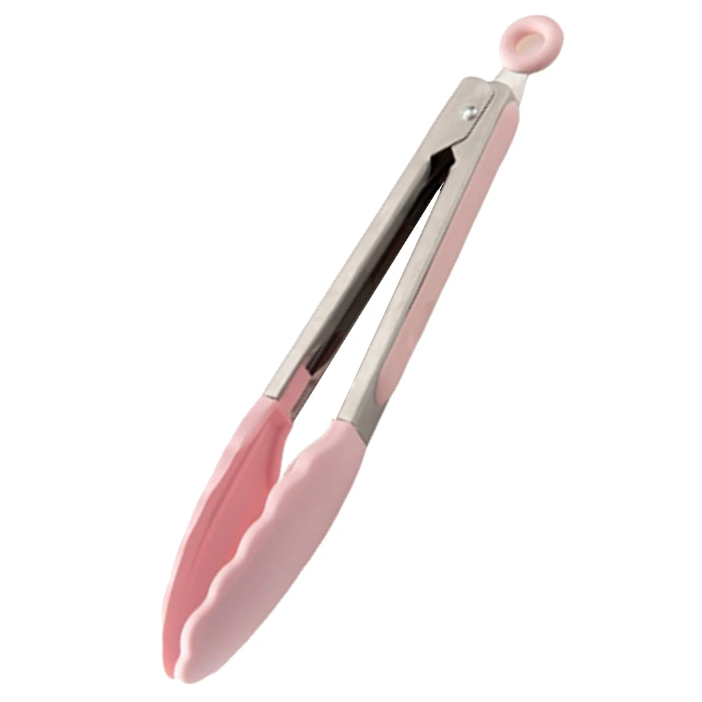 Kitchen Utensils Set Silicone Baking & Cooking Kitchen Tools ,Cookware Set, BBQ, Kitchen Gadgets - Pink