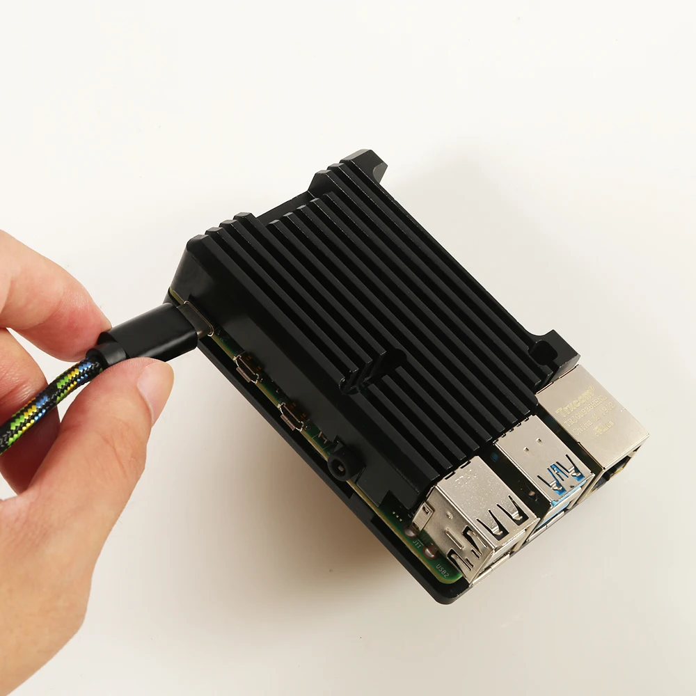 Для Raspberry Pi 4 Модель B корпус с радиатор из алюминиевого сплава столб