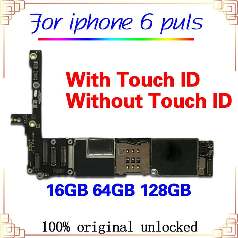 

logic board For iphone 6plus 6p motherboard with/without touch ID black/white/gold 100% Original unlocked for iphone 6+