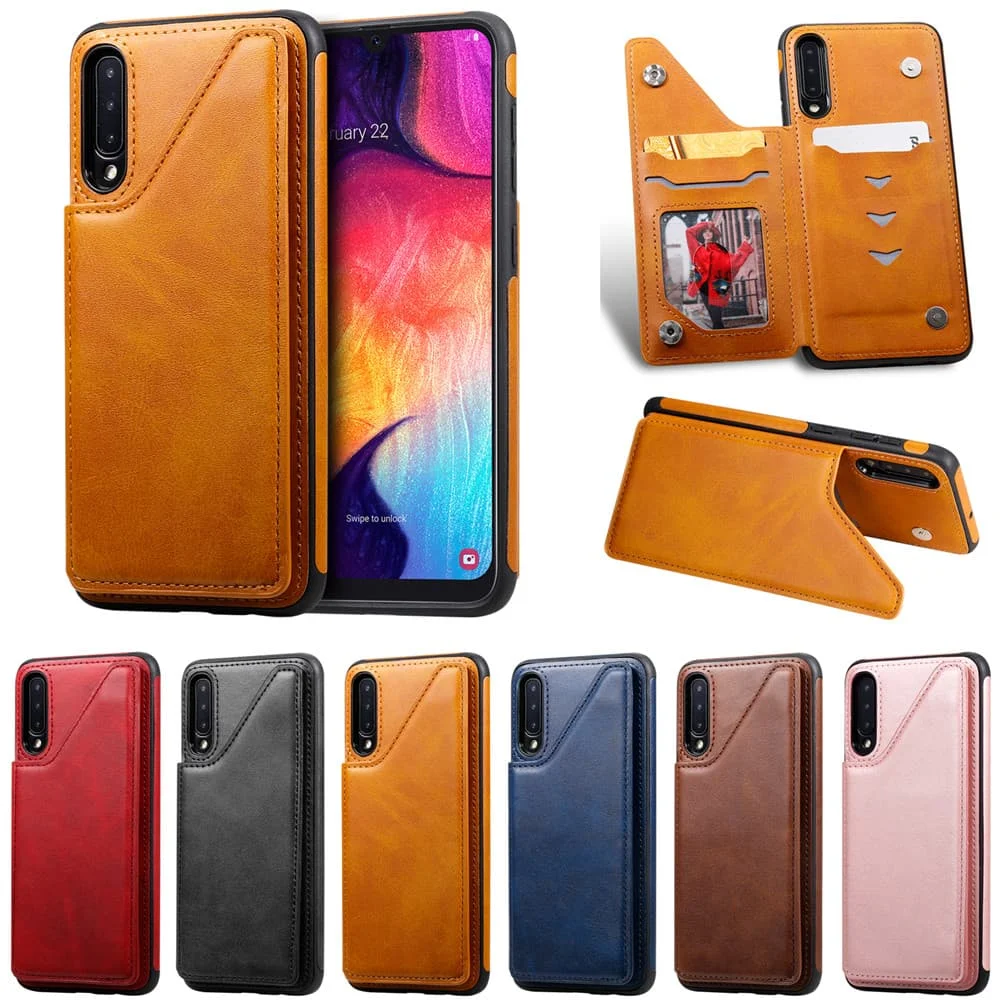 

for Samsung Galaxy A50 A50S A30S Case Card Holder Slot Pocket Phone Wallet Full Protect Cover for Galaxi A 50 S Luxury Leather