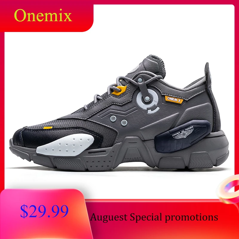 mens leather running trainers