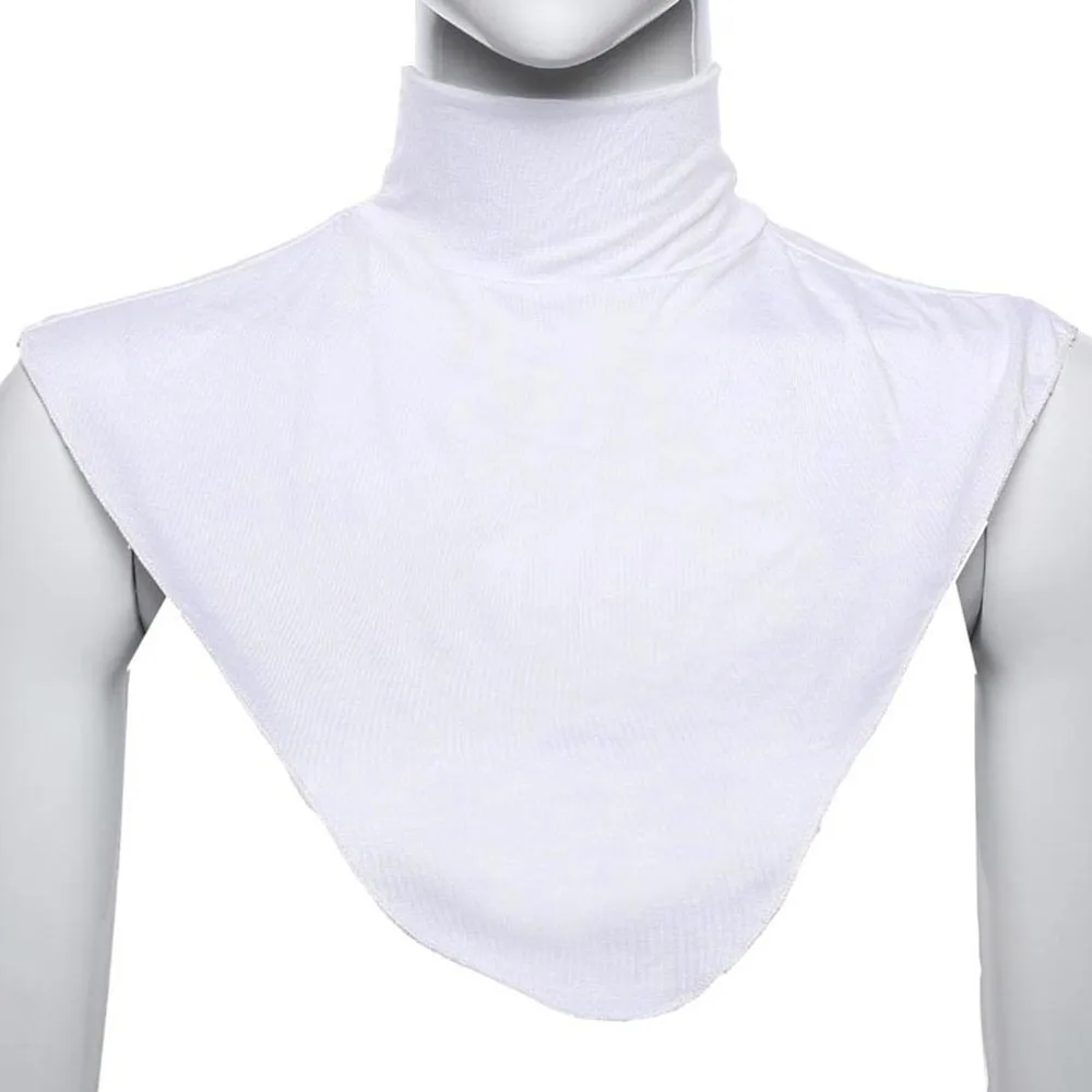 Стильный хиджаб расширение шеи проверить задняя крышка Исламская рубашка под верхней Aba - Цвет: W
