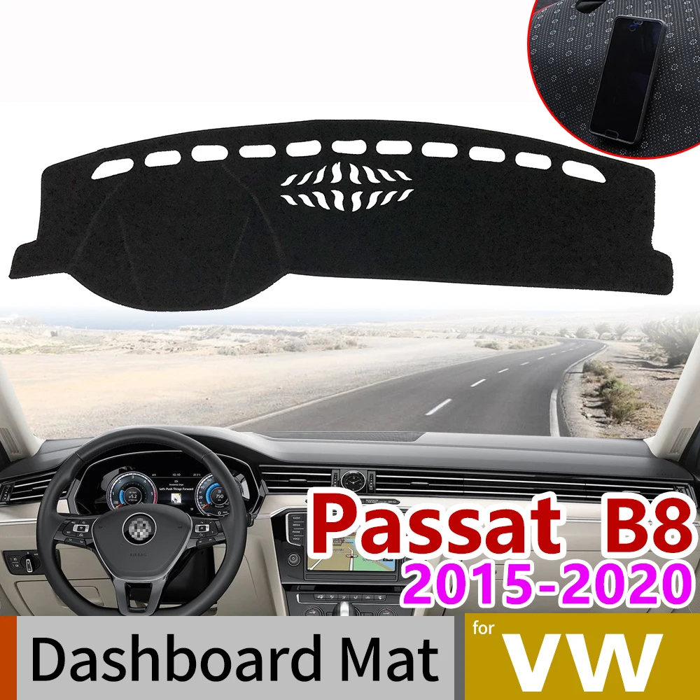 

for VW Passat B8 2015~2020 Anti-Slip Mat Dashboard Cover Dashmat Carpet for Volkswagen Variant Alltrack GT Accessories 2016 2018
