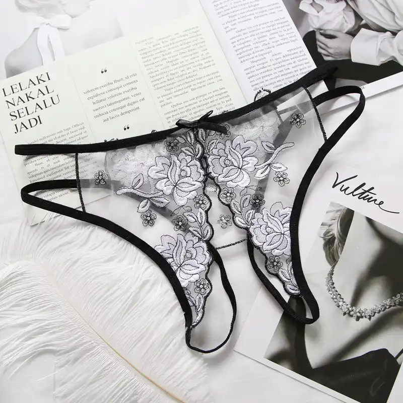 light luxury embroidery open continuously empty g