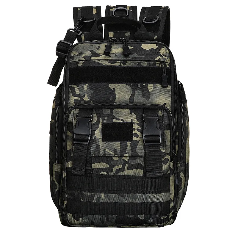 

Outdoor Tactical Shoulder Bag for Men Molle Travel Fishing Backpack 600D Large Multi-functional Camoflage Hiking Hunting Bag
